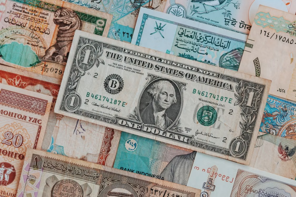 International money transfer concept showing how exchange rates affect the amount received.